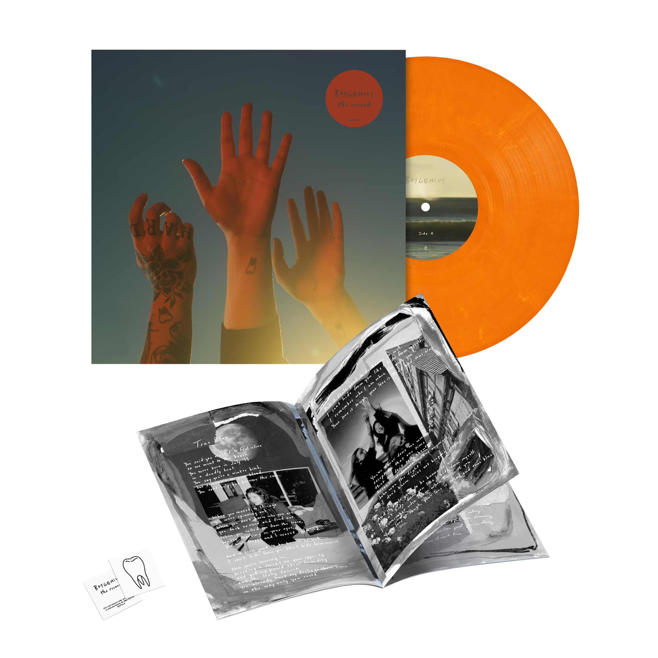 the record (orange swirl vinyl) Packshot