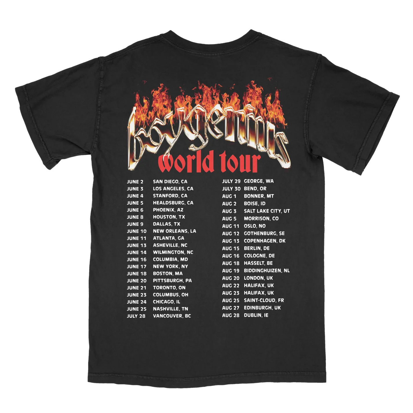 World Tour Tee - boygenius Official World Tour Tee - boygenius Official