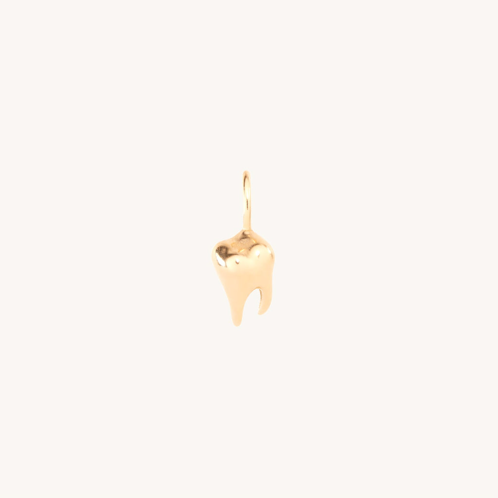 Gold Tooth Pendant Charm, Gold Teeth Charms, Tooth Necklace, Dentist Necklace