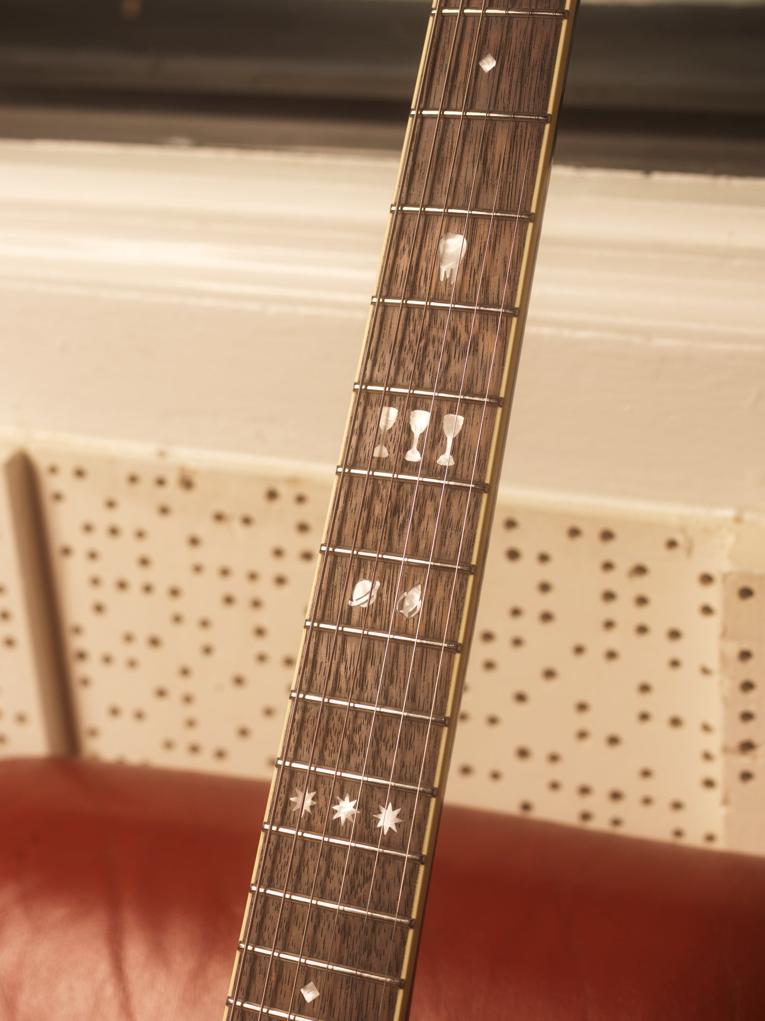 Gretsch Limited Edition Boygenius Broadkaster Jr. Close Up of Neck